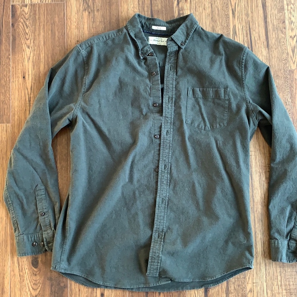 Hawker Rye flannel button up Oxford